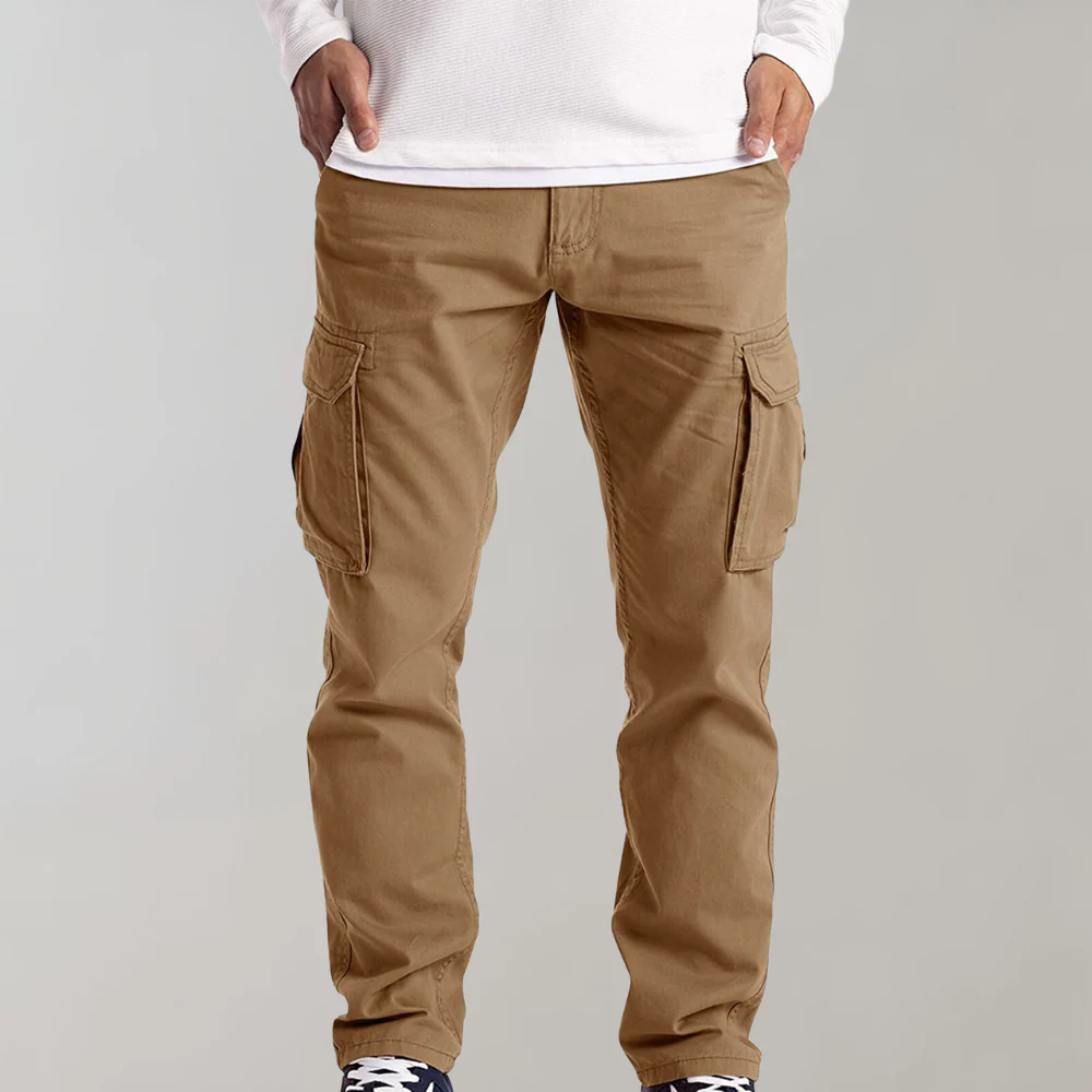 Mens Cargo Pants with Spacious Pockets and Comfortable Fit for Everyday Wear - Image 6