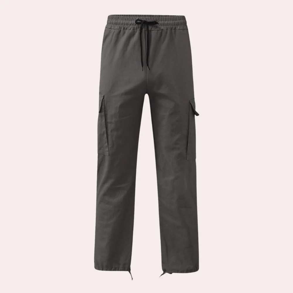 Men's Cargo Pants with Practical Pockets, Comfortable Fit - Image 2
