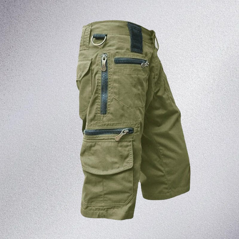 Men's Cargo Shorts with 10 Pockets, Comfortable Cotton Fabric, Adjustable Waistband for Outdoor Activities - Image 10