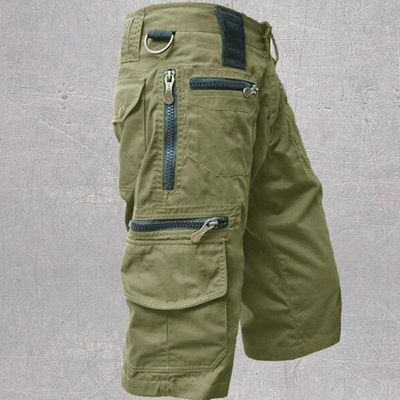 Men's Cargo Shorts with 10 Pockets, Comfortable Cotton Fabric, Adjustable Waistband for Outdoor Activities - Image 6