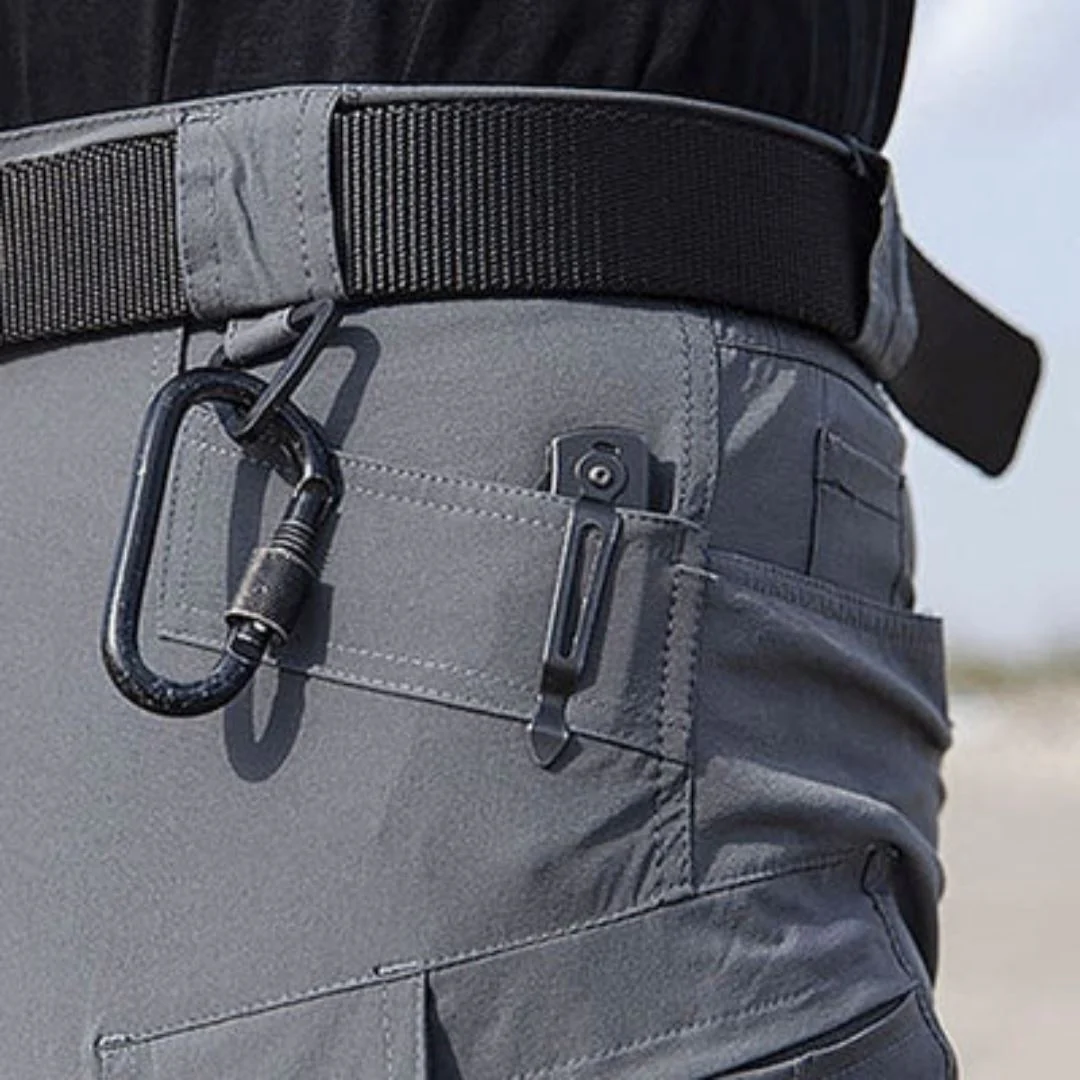 Men's Cargo Shorts with 7 Pockets, Lightweight Water-Repellent Fabric for Outdoor Adventures - Image 4