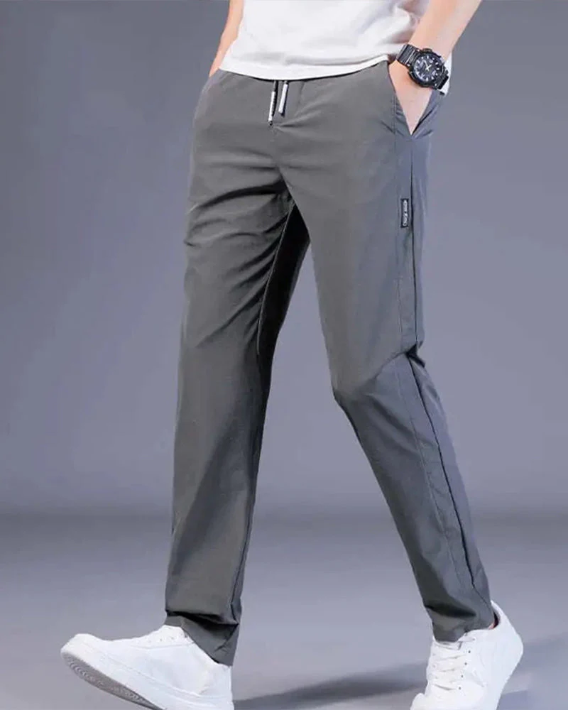Men's Casual Leisure Pants with Quick-Drying Technology and Flexible Stretch Fabric, Perfect for Active Lifestyle - Image 4