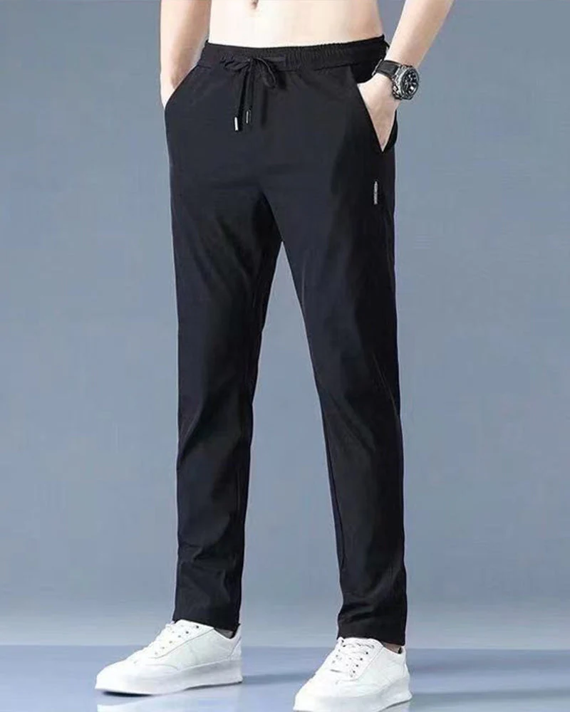 Men's Casual Leisure Pants with Quick-Drying Technology and Flexible Stretch Fabric, Perfect for Active Lifestyle - Image 8