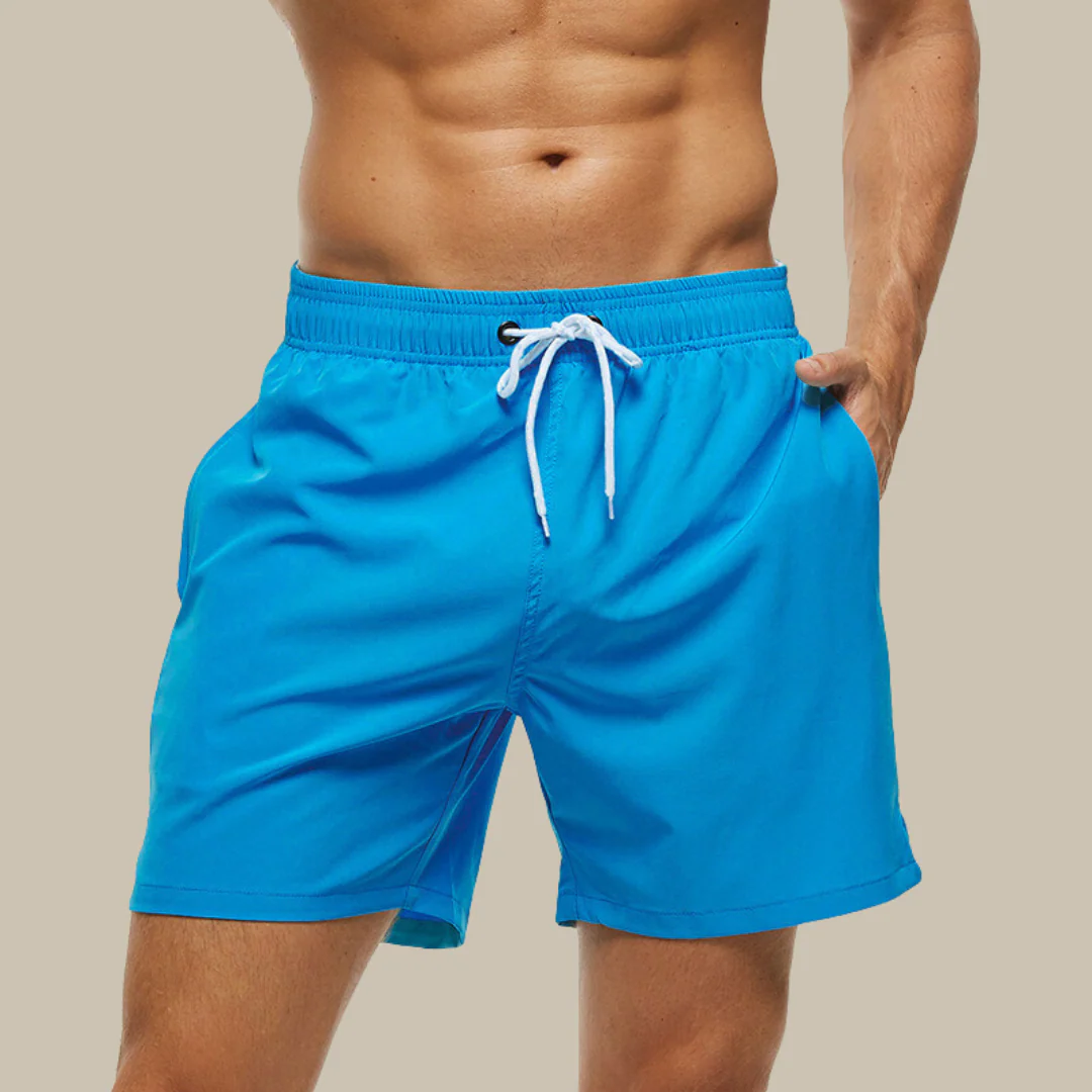 Men's Fast-Drying Swim Trunks with Adjustable Cord Closure, Stretch Cut Bathing Suits for Beach and Pool Activities - Image 11
