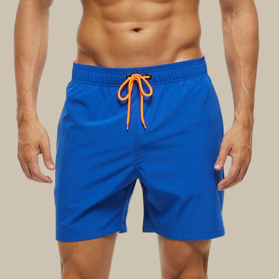 Men's Fast-Drying Swim Trunks with Adjustable Cord Closure, Stretch Cut Bathing Suits for Beach and Pool Activities - Image 8