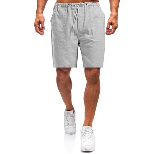 Men's Linen Shorts with Elastic Waistband, Pockets, and Loose Fit for Comfort and Style, Available in Sizes S-5XL - Image 10