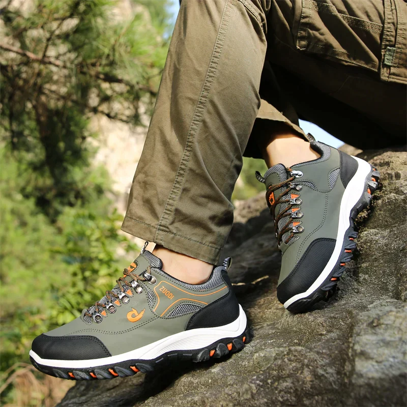 Men's Orthopedic Hiking Shoes with Breathable Material, Non-Slip Sole, Lightweight Design for Comfort and Support - Image 2