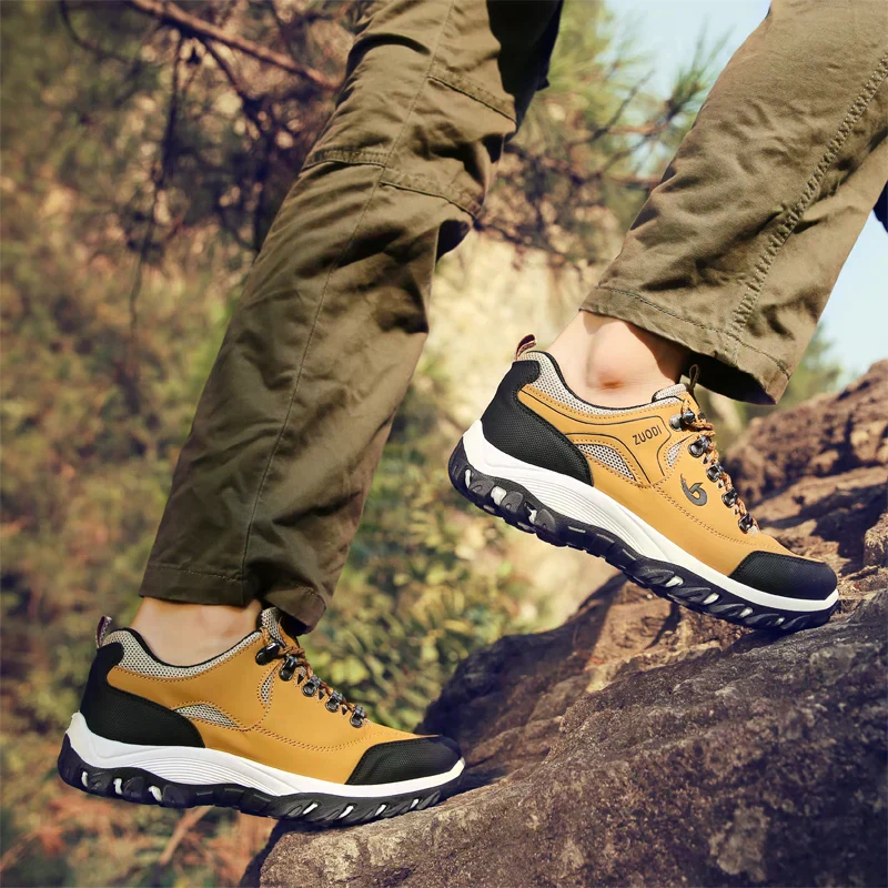 Men's Orthopedic Hiking Shoes with Breathable Material, Non-Slip Sole, Lightweight Design for Comfort and Support - Image 3