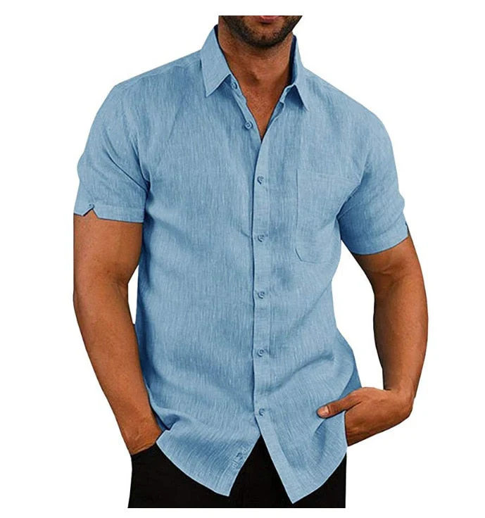 Men's Regular-Fit Polo Shirt in Soft Polyester with Button Closure, Short Sleeve Casual Top for Summer - Image 8