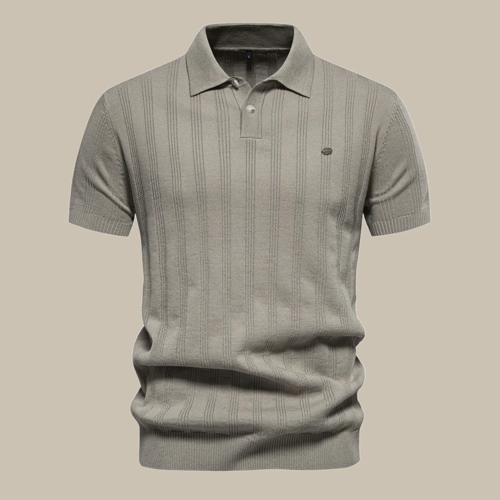 Men's Short Sleeve Merino Wool Polo Shirt - Stylish Casual and Formal Wear, Classic Fit, Breathable Comfort, Various Colors Available - Image 9