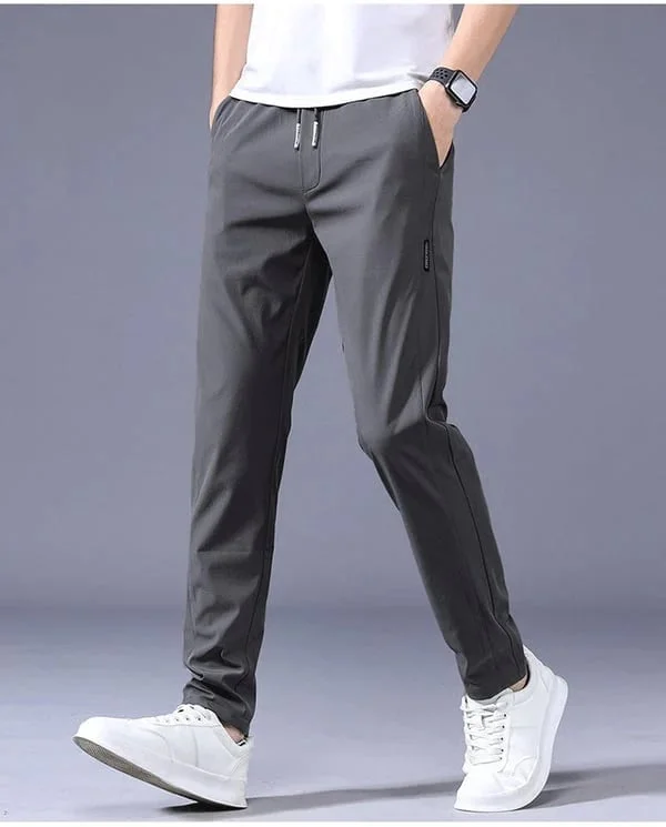 Men's Stretch Pants for Comfort and Flexibility, Soft Fabric Joggers in Various Sizes for Casual Wear - Image 2