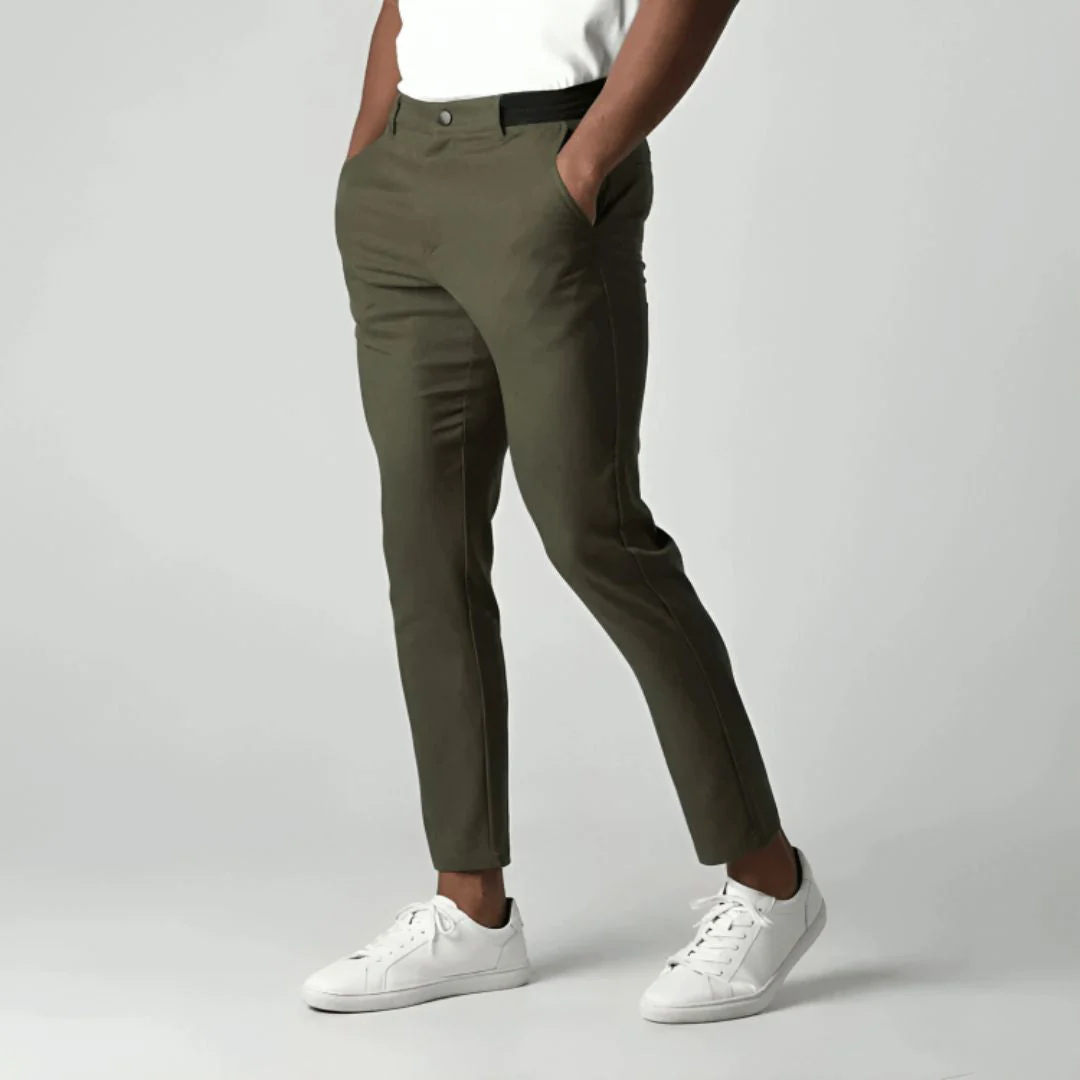 Men's Stretch Pants, Ultra-Stretch Fabric, Comfortable Fit for Work and Casual Wear, Available in Slim, Regular, and Relaxed Styles - Image 9