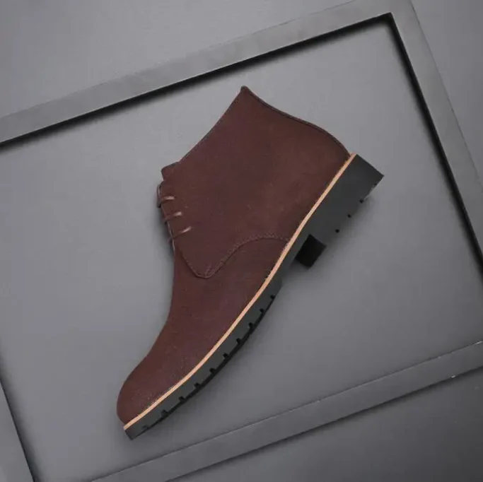Men's Suede Chukka Boots - Comfortable, Elegant Daily Wear with Ergonomic Sole and Discreet Lacing - Image 2