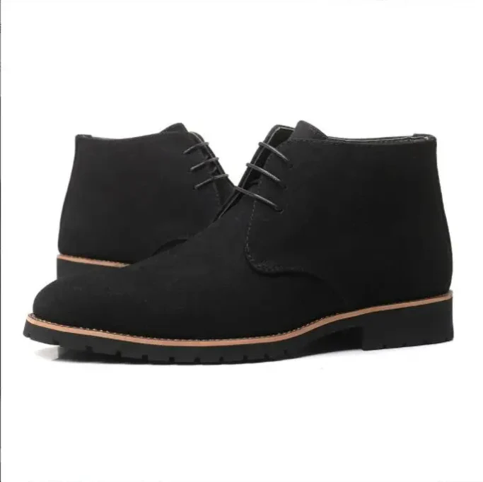 Men's Suede Chukka Boots - Comfortable, Elegant Daily Wear with Ergonomic Sole and Discreet Lacing - Image 4