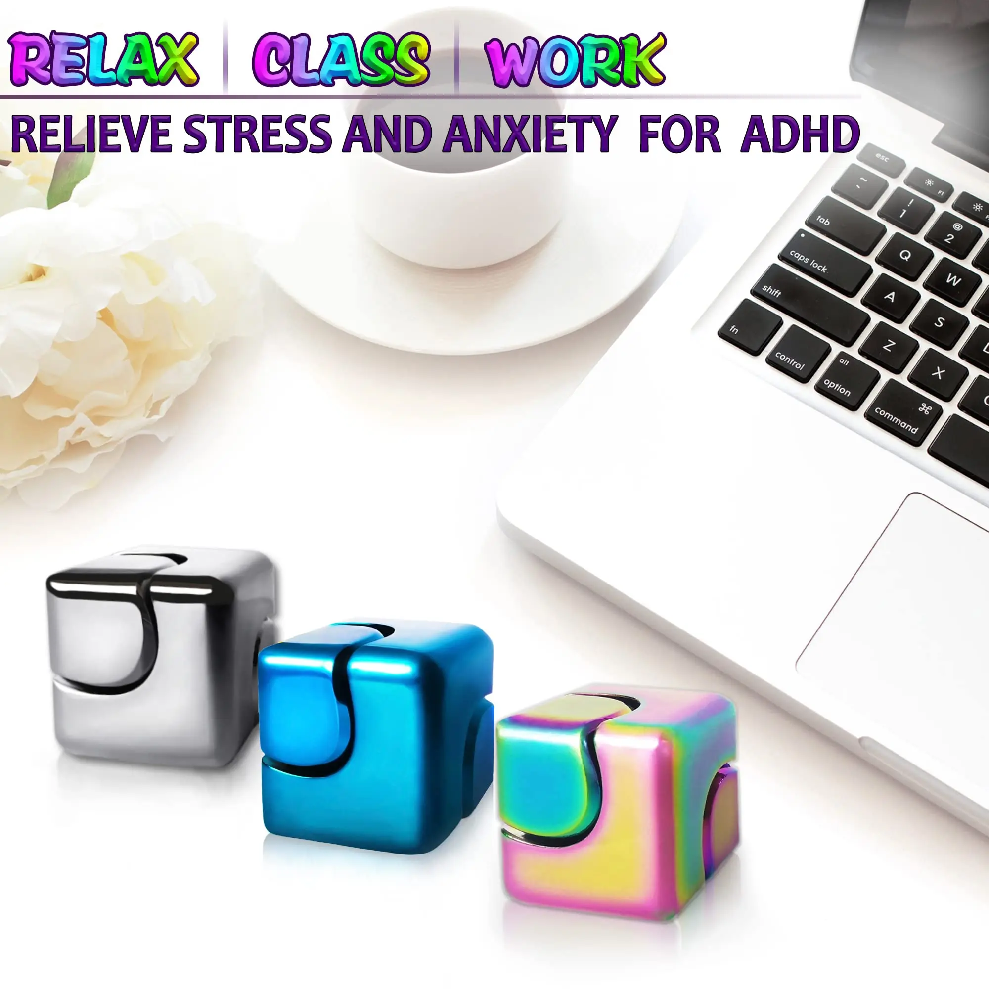 Fidget Spinner Cube Metal Desk Toy Stress Relief Gadget - Image 14
