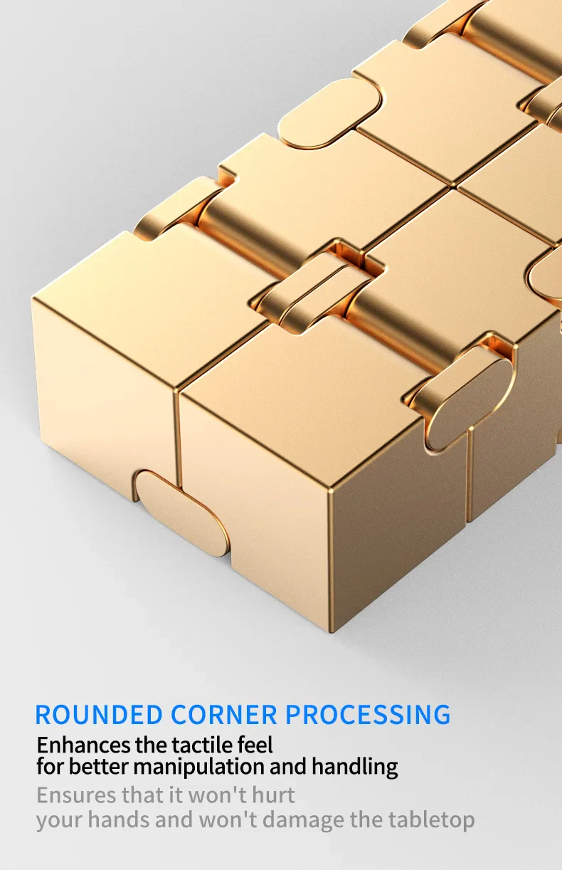 Metal Magic Cube Stress Relief Toy Portable Puzzle Focus - Image 12