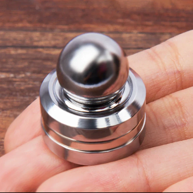 Magnetic Metal Gyroscope Fidget Toy Chrome Stress Reliever - Image 10
