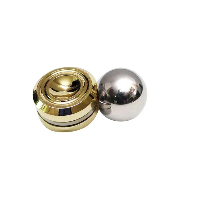 Magnetic Metal Gyroscope Fidget Toy Chrome Stress Reliever - Image 13