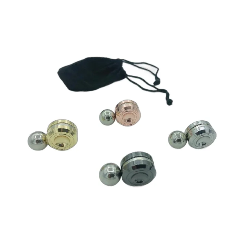 Magnetic Metal Gyroscope Fidget Toy Chrome Stress Reliever - Image 4