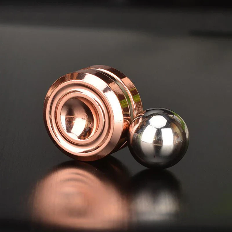 Magnetic Metal Gyroscope Fidget Toy Chrome Stress Reliever - Image 6
