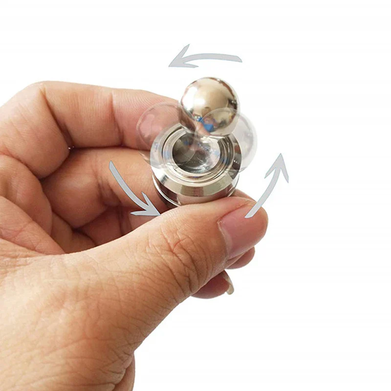 Magnetic Metal Gyroscope Fidget Toy Chrome Stress Reliever - Image 7
