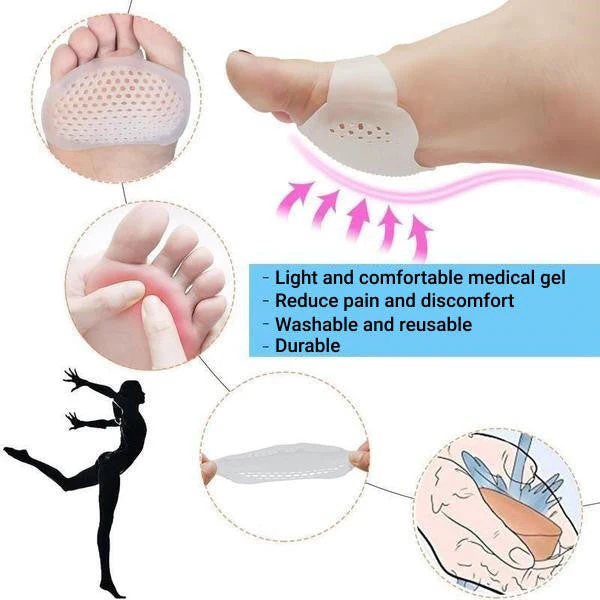 Metatarsal Pads Breathable Gel Forefoot Cushions Set Of 2 - Image 4