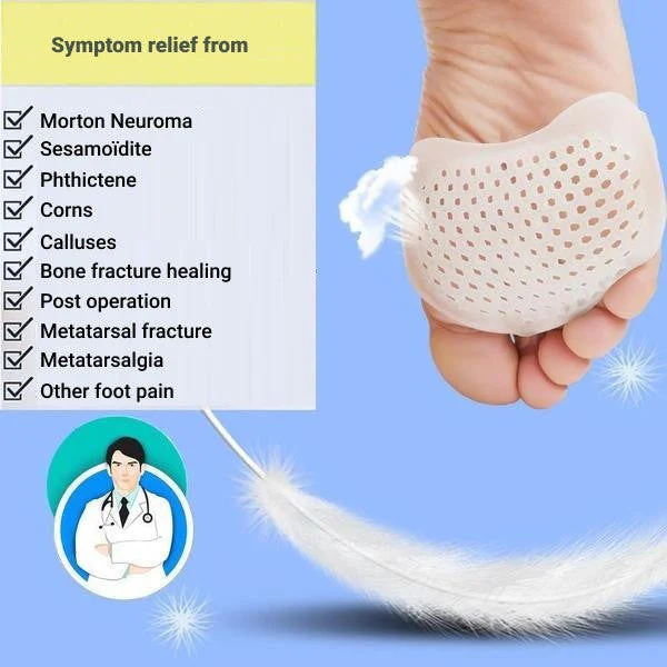 Metatarsal Pads Breathable Gel Forefoot Cushions Set Of 2 - Image 5