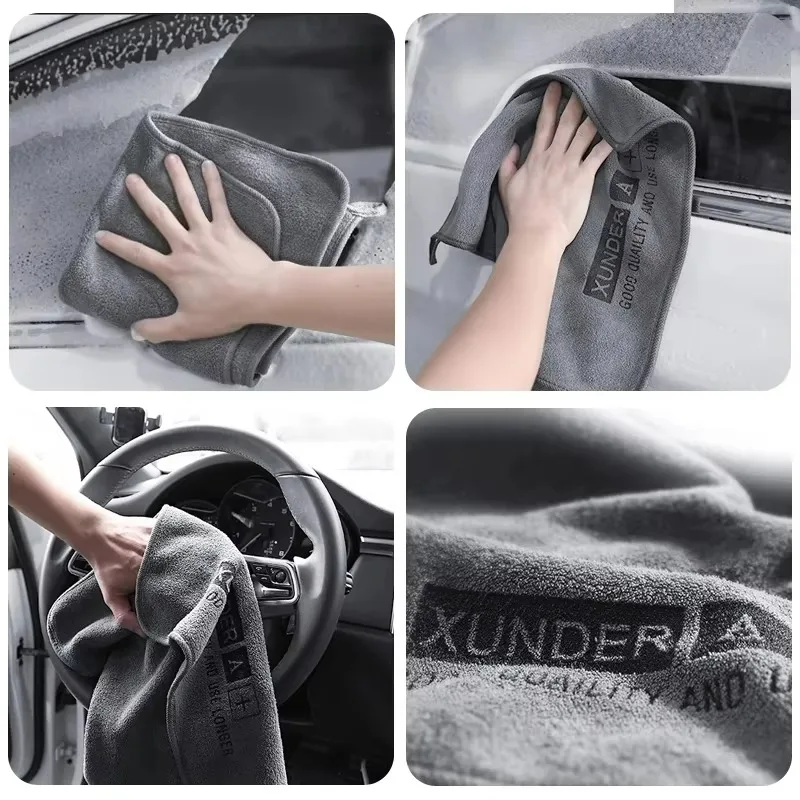 Microfiber Car Wash Towel Soft Detailing Cloth for Scratch-Free Drying Ultra Absorbent Fall 2025 Car Care - Image 2