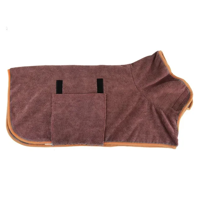 Microfiber Dog Bathrobe Towel - Adjustable Absorbent Coat for Cats & Dogs, Pet Grooming Care - Image 7