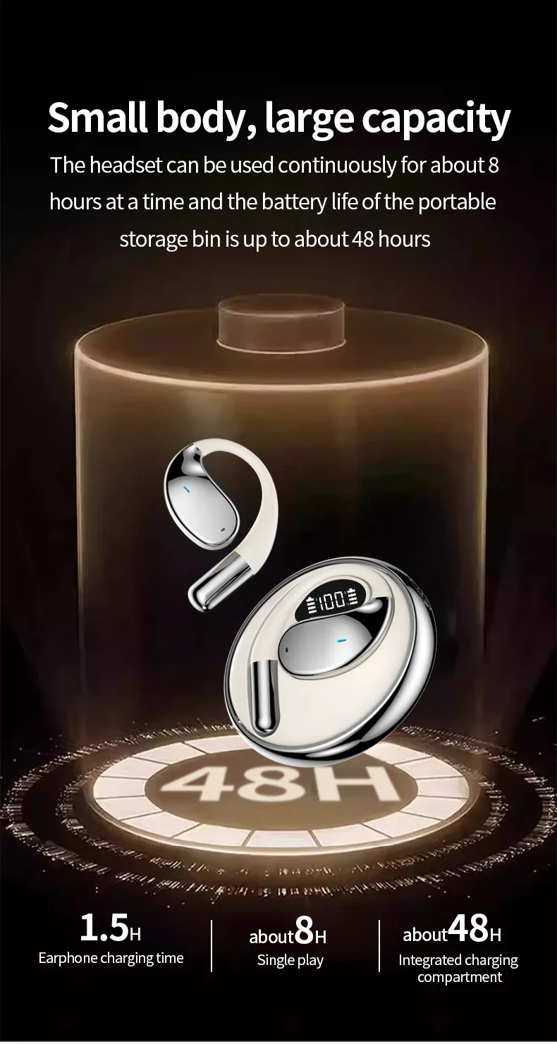 AI Voice Translator Earbuds Mini Wireless Stereo Travel - Image 14