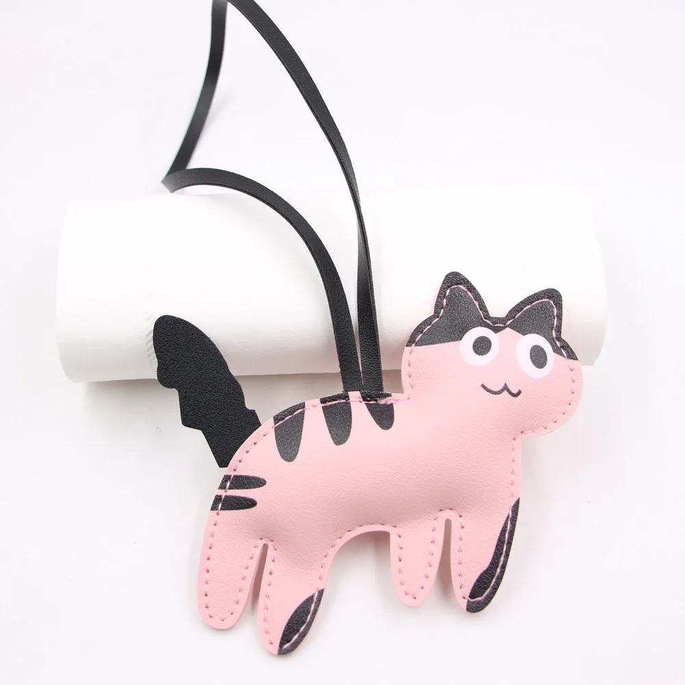 Bear Keychain PU Leather Mini Bag Charm Cute Gift Accessory - Image 13
