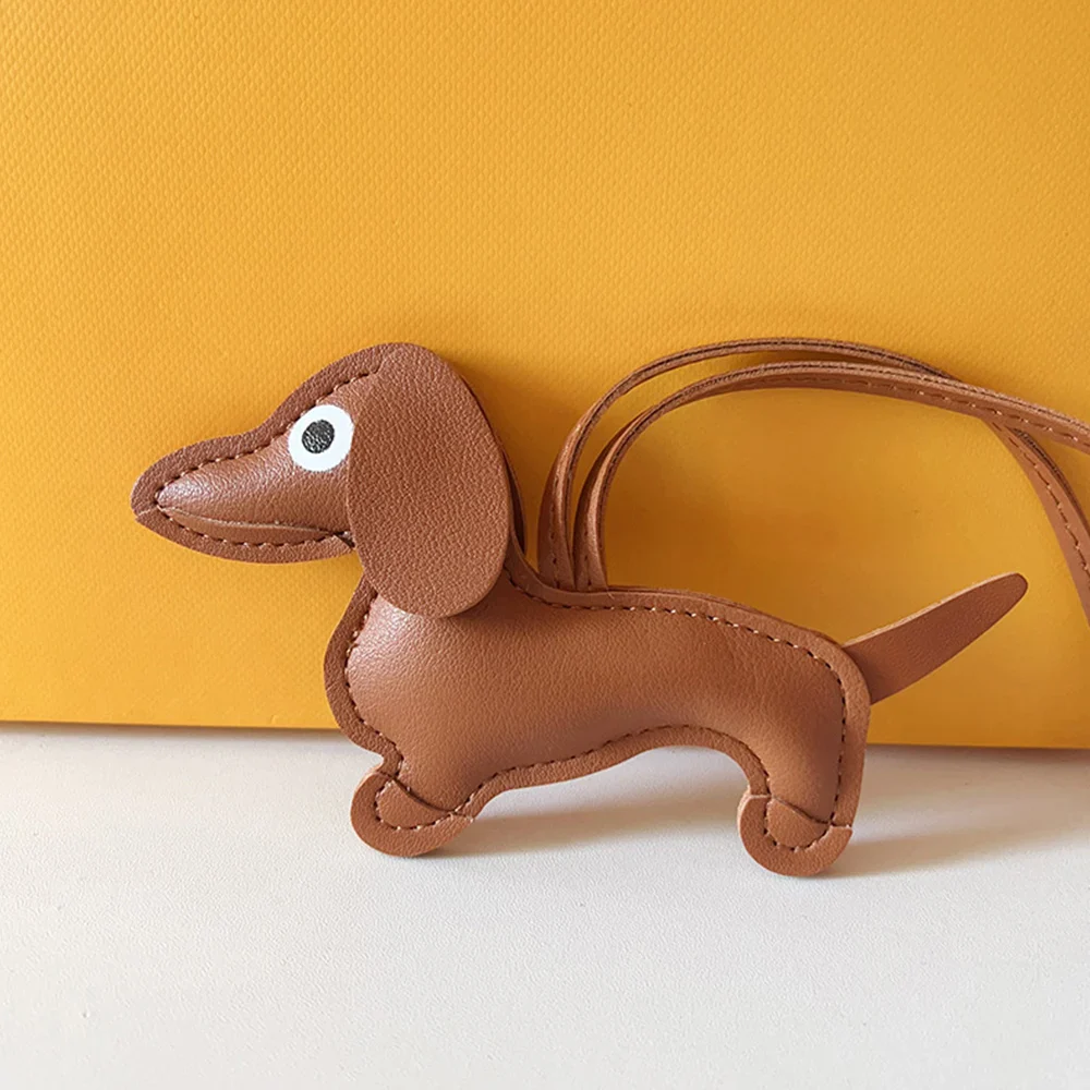 Bear Keychain PU Leather Mini Bag Charm Cute Gift Accessory - Image 14