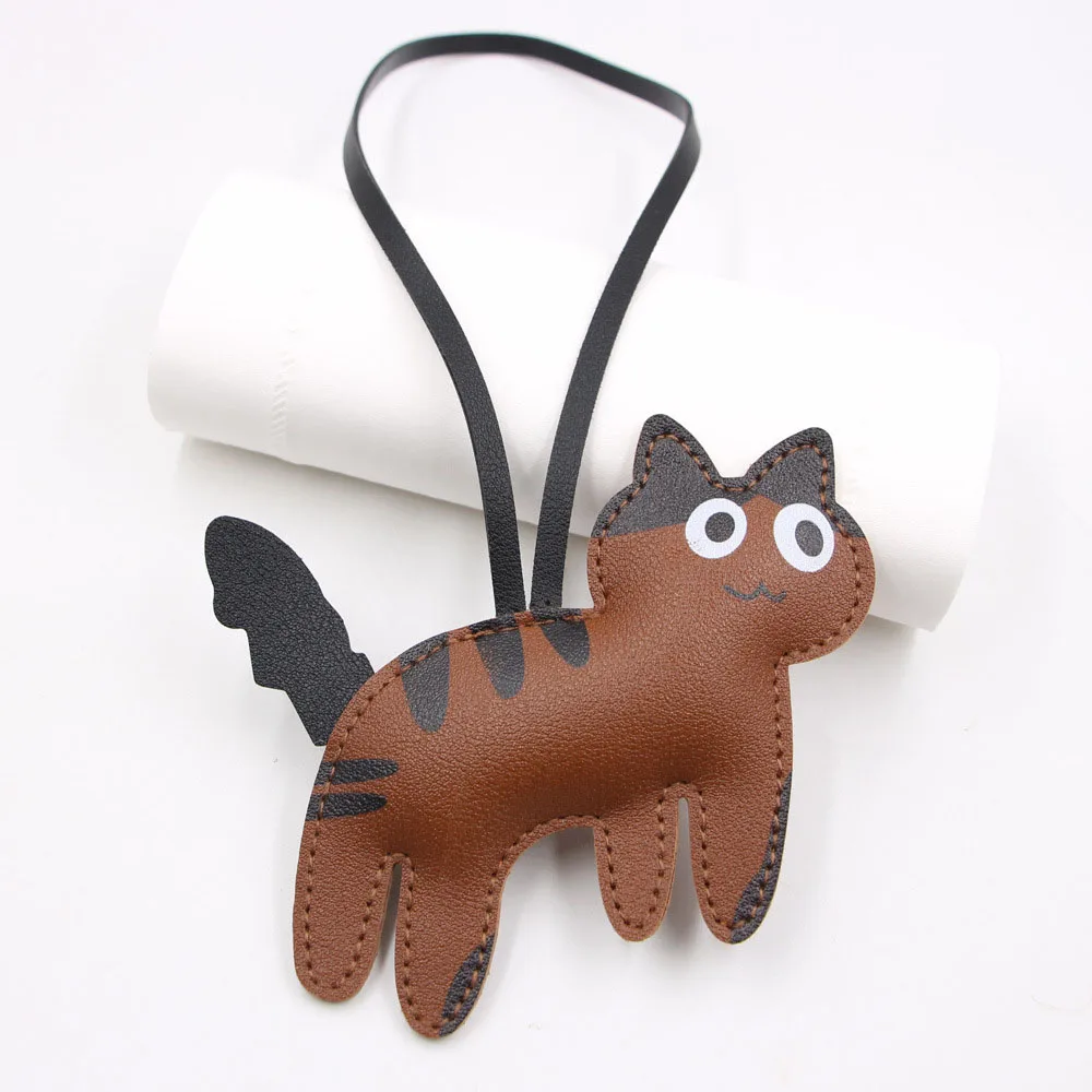 Bear Keychain PU Leather Mini Bag Charm Cute Gift Accessory - Image 20