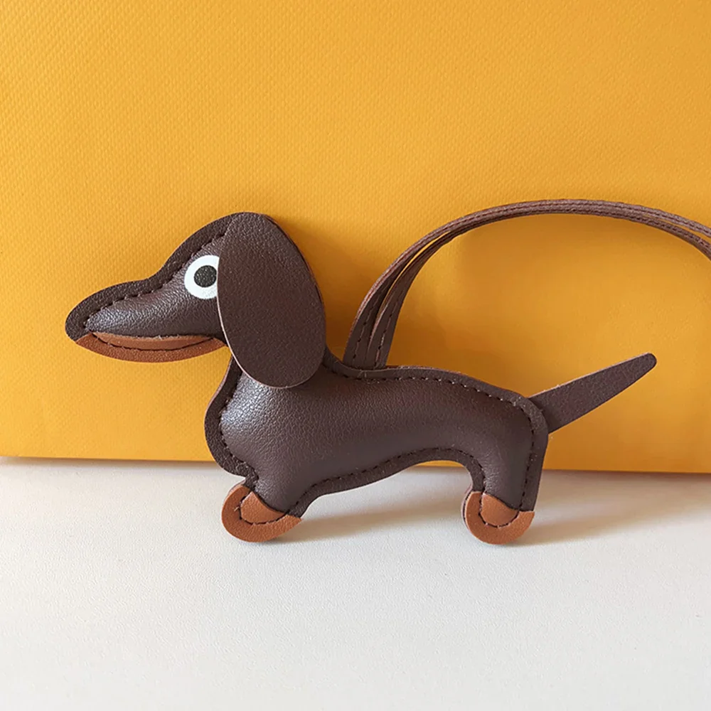 Bear Keychain PU Leather Mini Bag Charm Cute Gift Accessory - Image 21