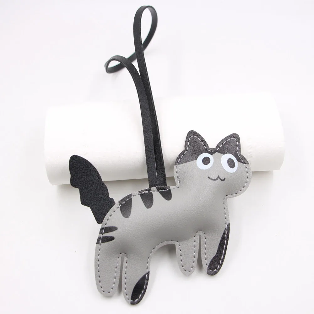 Bear Keychain PU Leather Mini Bag Charm Cute Gift Accessory - Image 26