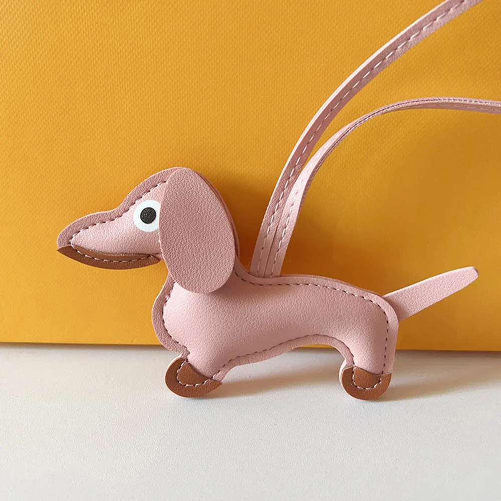 Bear Keychain PU Leather Mini Bag Charm Cute Gift Accessory - Image 27