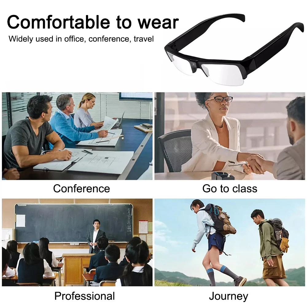 1080P Mini Camera Smart Glasses Portable Sports Glasses - Image 12