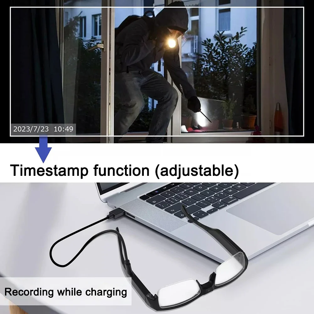 1080P Mini Camera Smart Glasses Portable Sports Glasses - Image 13