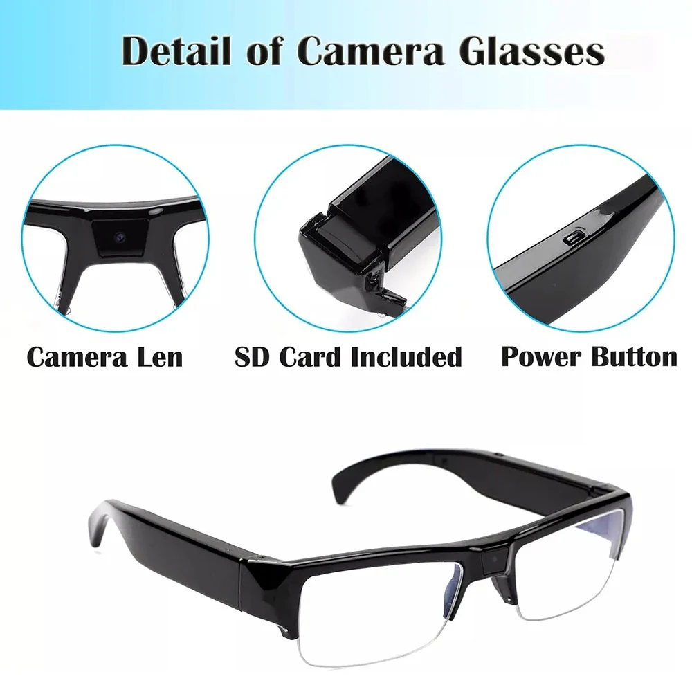 1080P Mini Camera Smart Glasses Portable Sports Glasses - Image 15