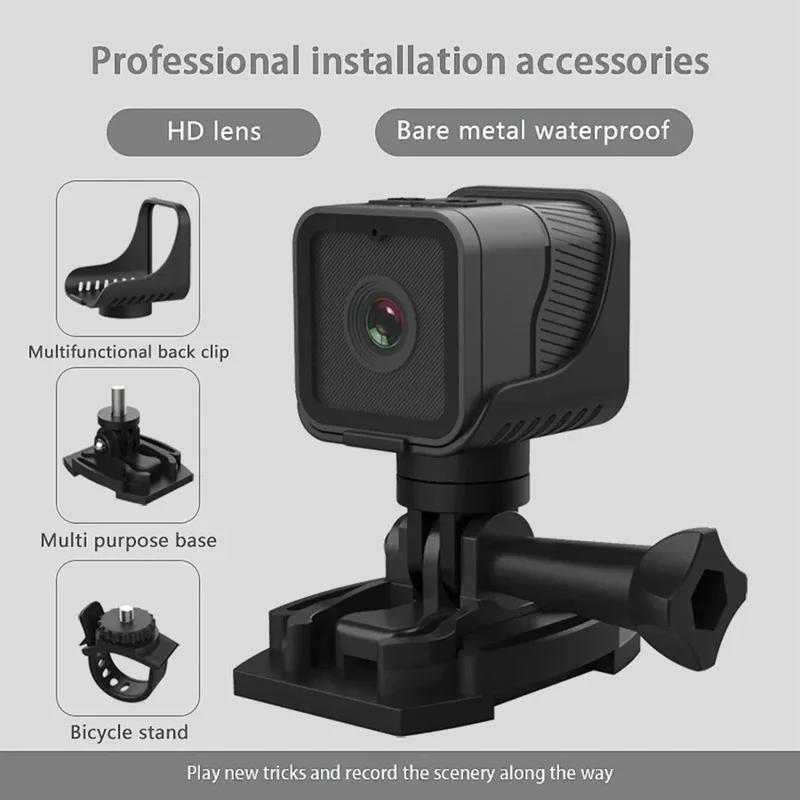 Mini Camera 1080P HD Waterproof Action Cam Outdoor Sports Fall 2025 Trend With WiFi Hotspot For Bike Riding - Image 3