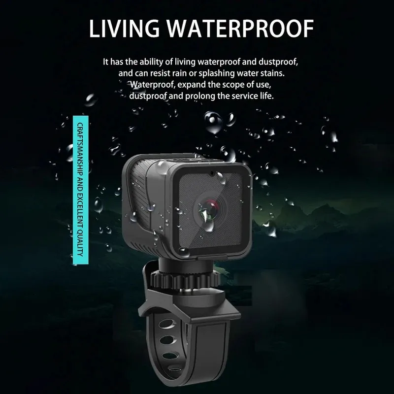 Mini Camera 1080P HD Waterproof Action Cam Outdoor Sports Fall 2025 Trend With WiFi Hotspot For Bike Riding - Image 4