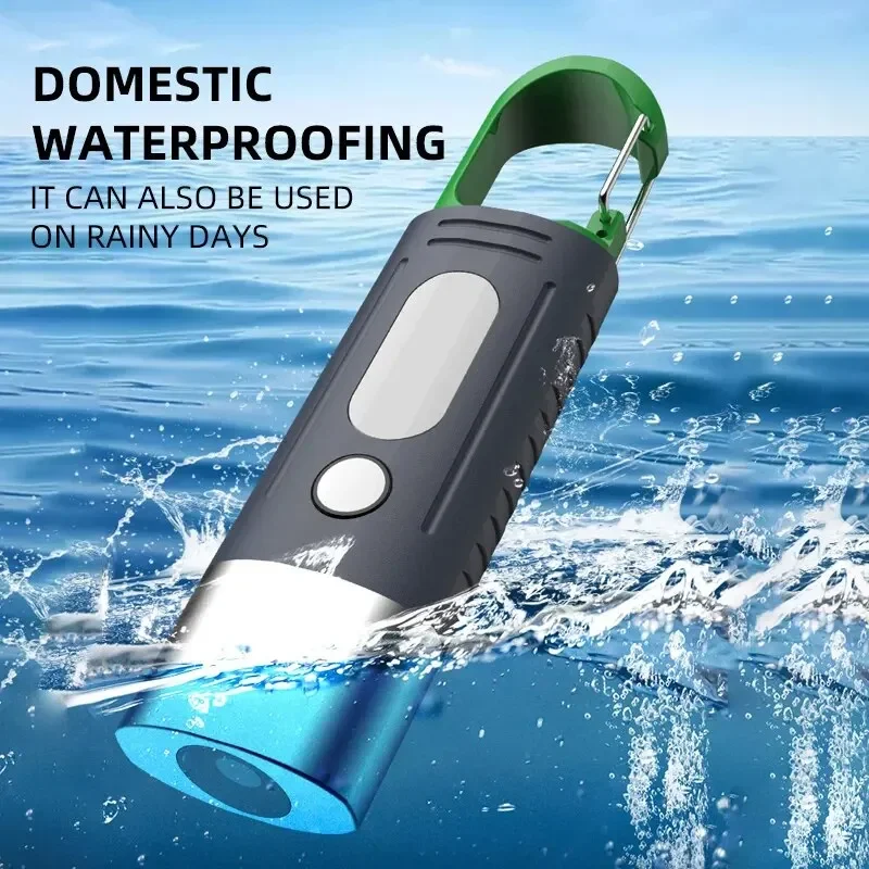 Mini Convenient High Power LED Flashlight - Waterproof Camping Light with Telescopic Zoom and Side Lights - Image 5