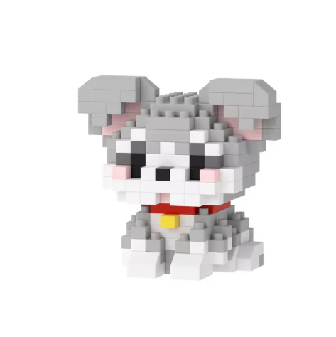 Mini Cute Pet Dog Building Block Set - 90-Piece Cartoon Animal Educational Toy for Kids and Adults - Image 4