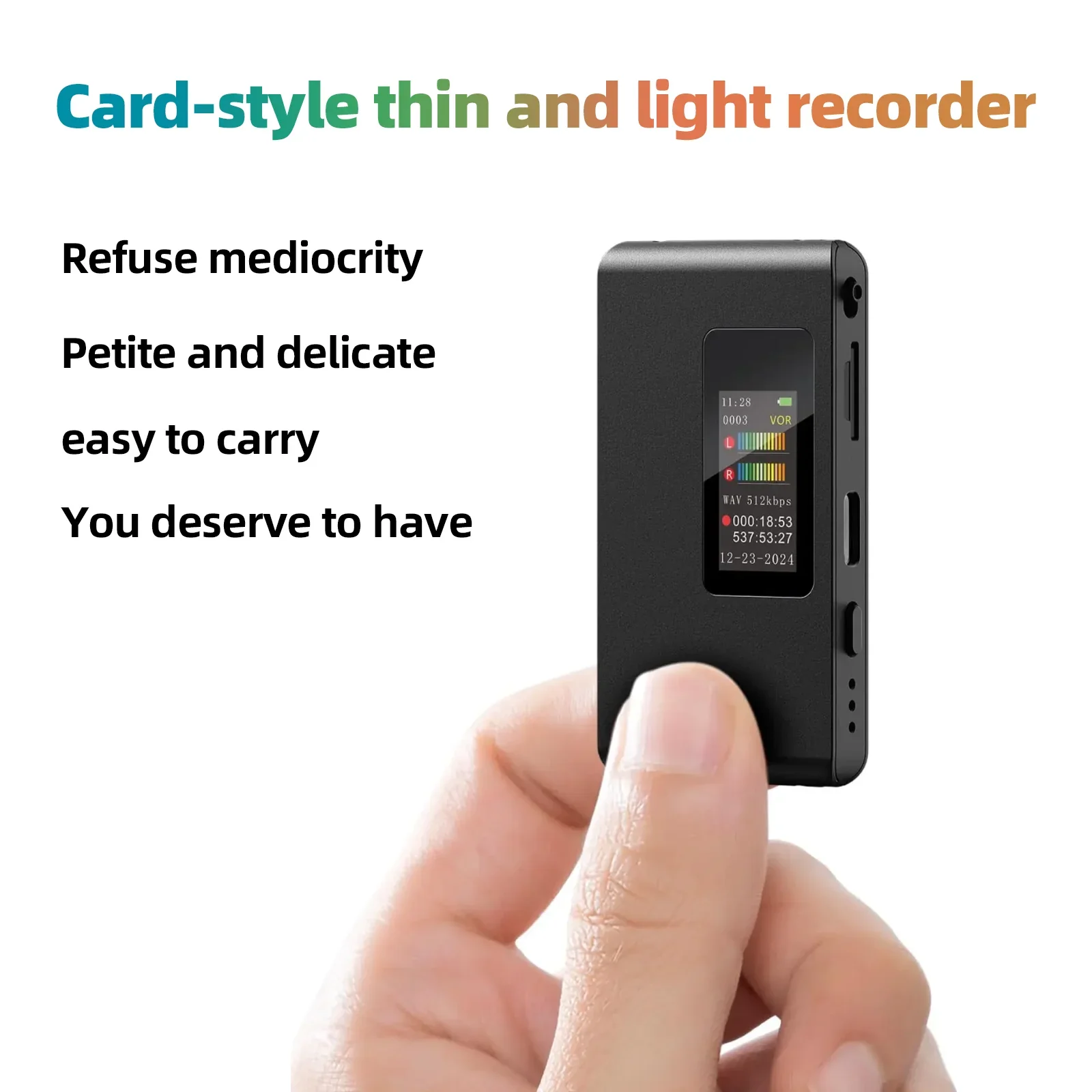 Mini Digital Discreet Voice Recorder For Kids Pocket - Image 3