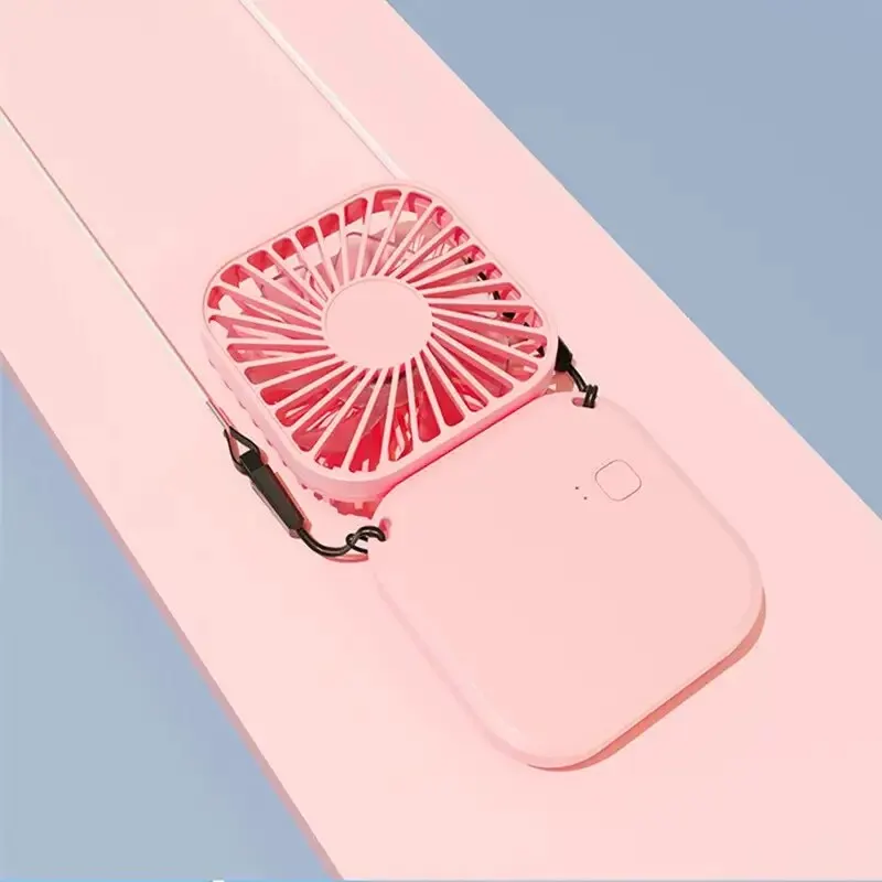 Mini Folding Hanging Neck Fan - 3 Speed USB Rechargeable Personal Fan for Travel and Indoor Use - Image 6