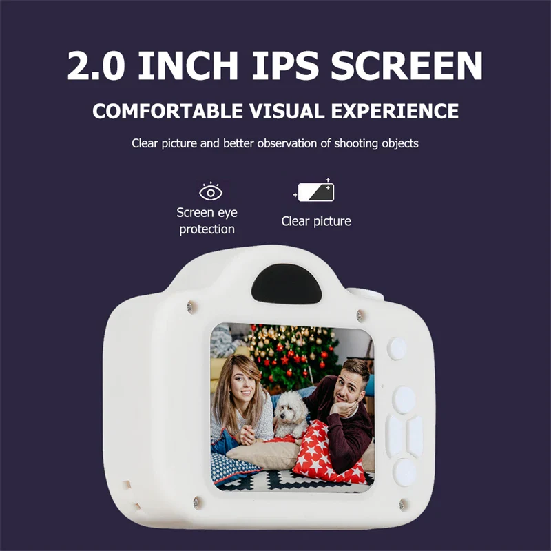 Mini HD Kids Camera - Portable Digital Selfie Photography Toy for Outdoor Fun, Perfect Christmas Gift for Children - Image 5
