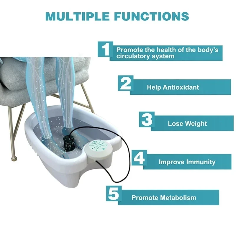 Mini Ionic Detox Foot Spa Bath Machine - Vibrating Foot Bath for Health & Wellness Therapy - Image 6