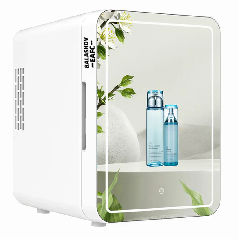 Mini Makeup Fridge 4L With LED Mirror Portable Cosmetic Cooler USB Dual Use Home Car Fall 2025 Keeps Skin Fresh - Image 6