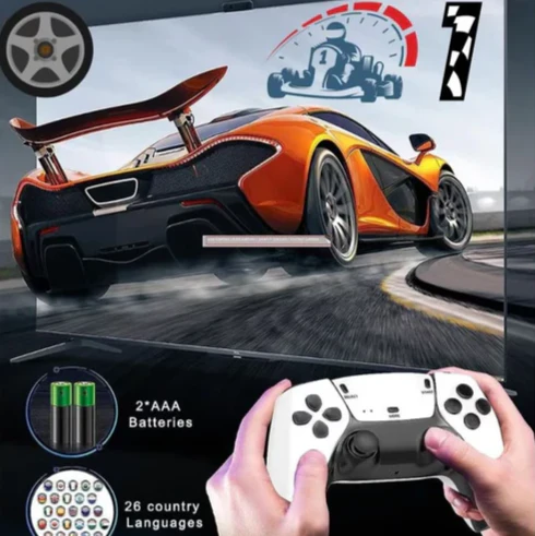 Mini Retro Game Console with 20,000 Classic Games - 4K HD Output, Dual Wireless Controllers - Image 7