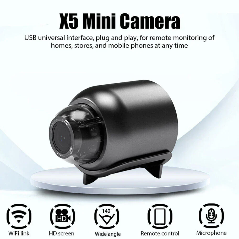 Mini WiFi Camera 1080P Night Vision Motion Alerts Remote Viewing Easy App Setup Home Security 2025 - Image 7